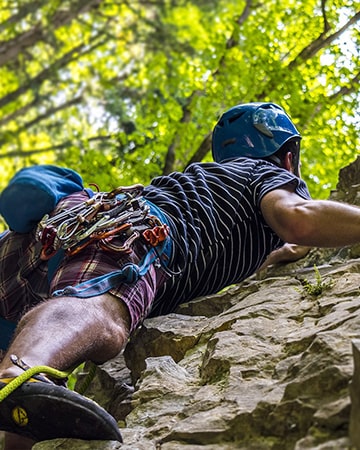 rock climbing