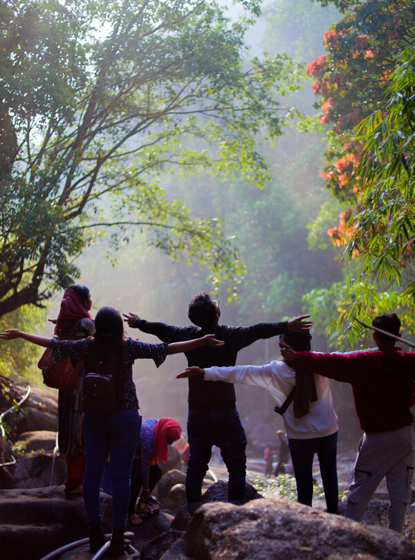 Exploring wayanad with friends at wayanad backpackers