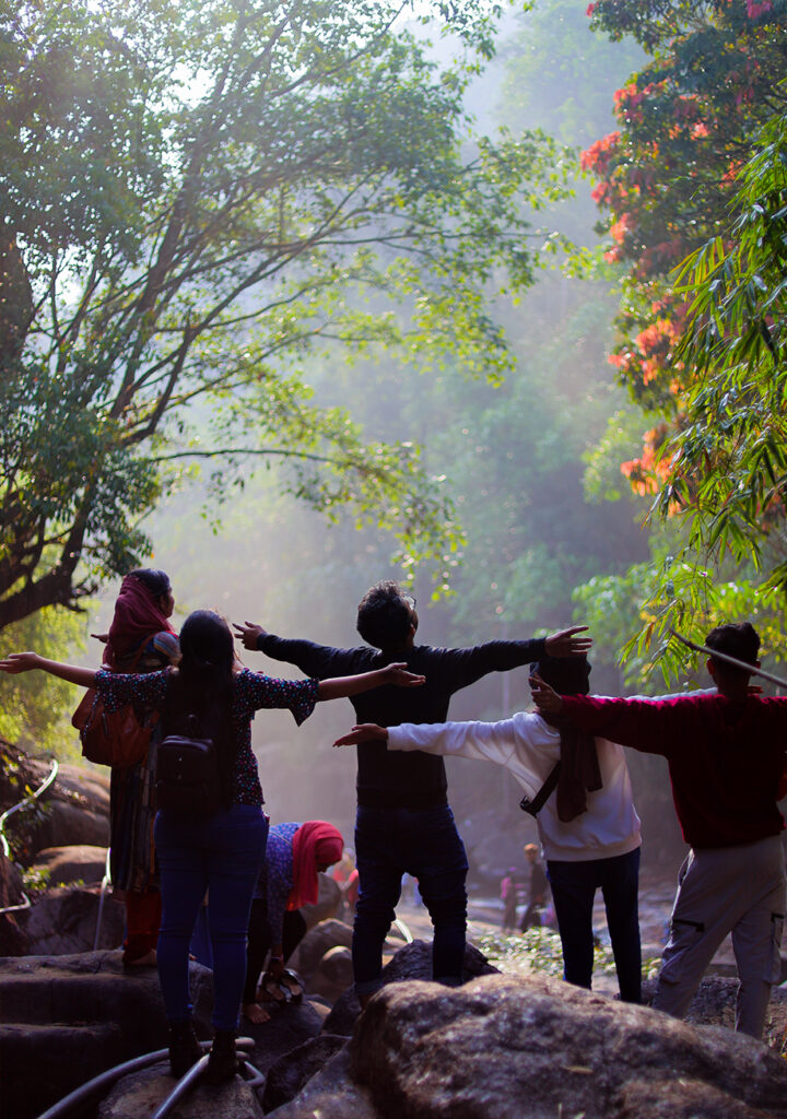 Exploring wayanad with friends at wayanad backpackers